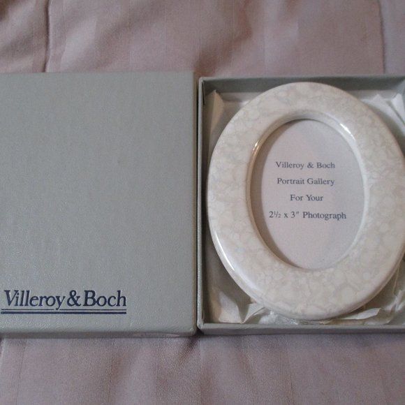 Villeroy & Boch Ivory Granite Picture Frame 2 1/2" x 3" - Picture 1 of 1